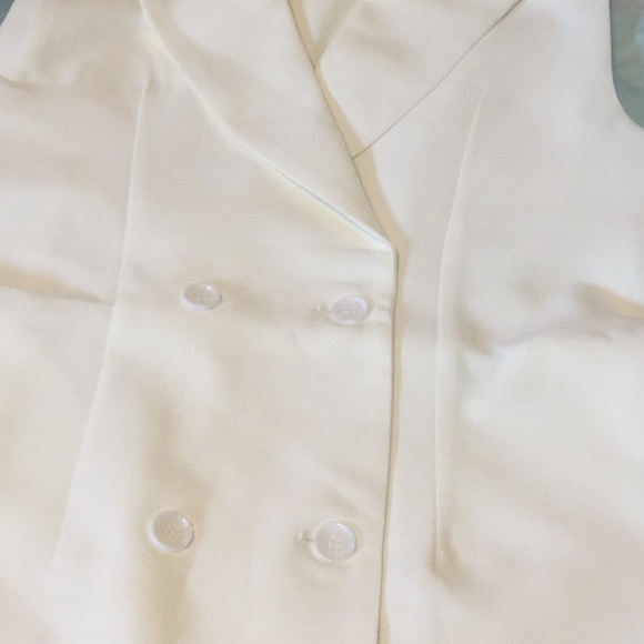 OFF WHITE DETAILED BUTTONED VEST DRESS - Picture 7 of 9